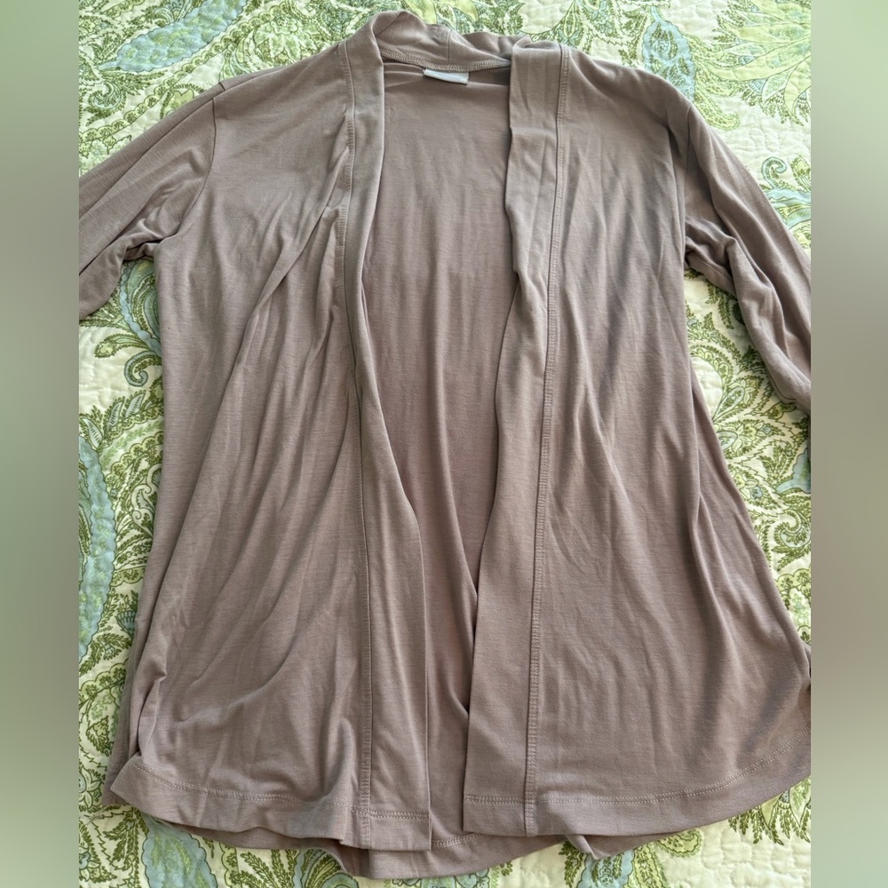 Columbia Mauve Open Front Cardigan